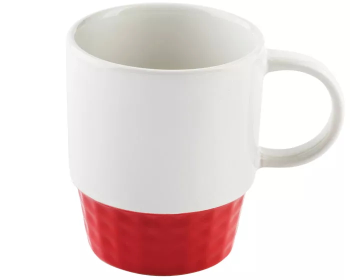 A2225.04 TAZA BICOLOR 12 OZ ANTIBES A2225 ROJO ROJO