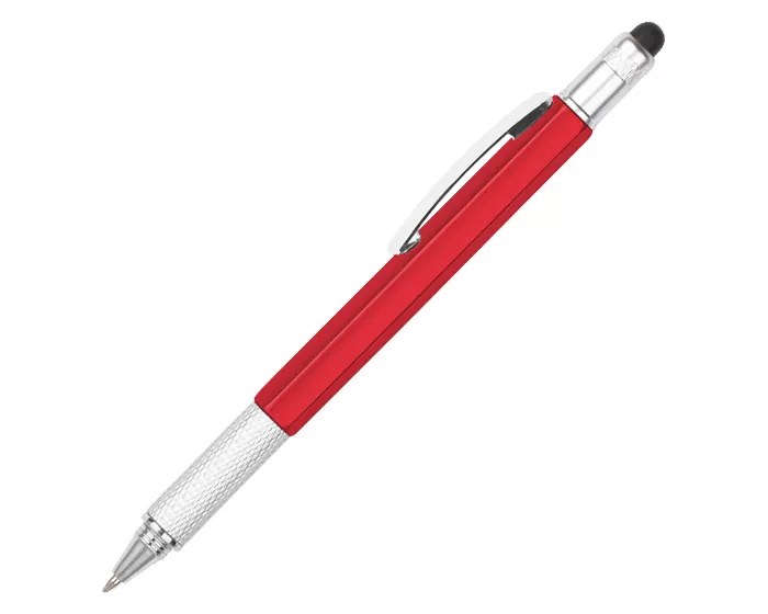 A2252.04 BOLIGRAFO PLASTICO HEXA A2252 ROJO ROJO