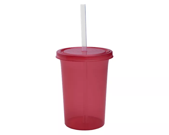 A2341.04 VASO DE PLÁSTICO OLAS A2341 ROJO ROJO