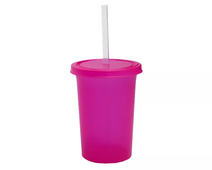 A2341.37 VASO DE PLÁSTICO OLAS A2341 ROSA ROSA