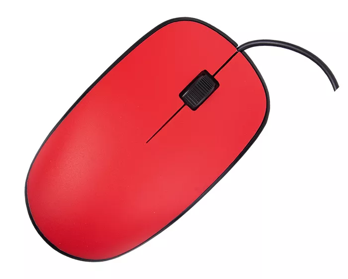 A2623.04 MOUSE ALÁMBRICO CON BOTON SCROLL SAGU A2623 ROJO ROJO