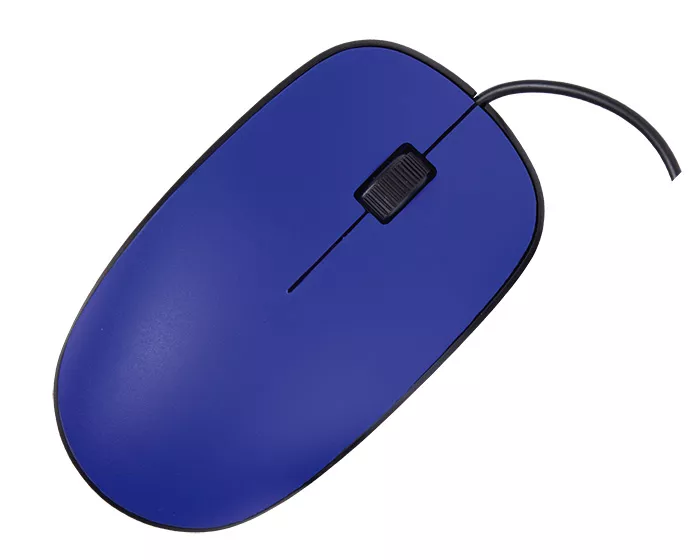 A2623.09 MOUSE ALÁMBRICO CON BOTON SCROLL SAGU A2623 AZUL AZUL