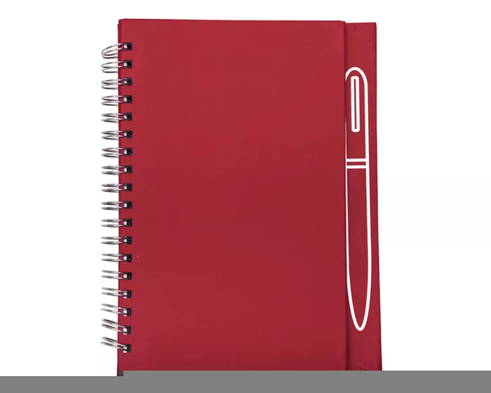 A2670.04 LIBRETA CON IMÁN PARA BOLÍGRAFO METÁLICO, SPAIN A2670 ROJO ROJO