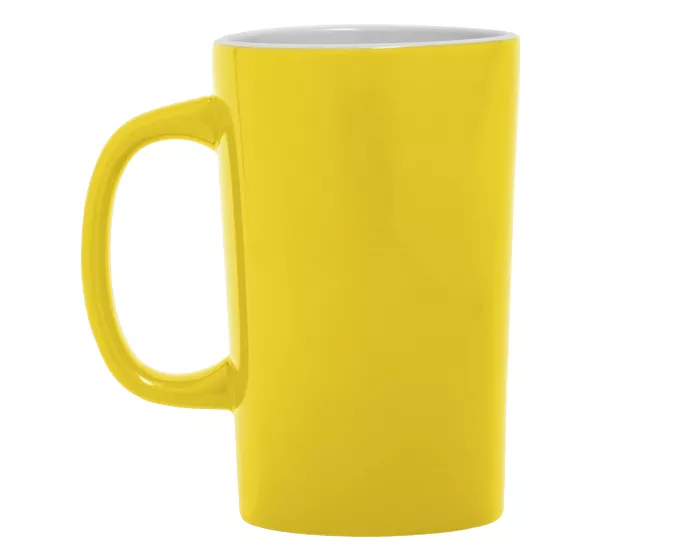 A2713.07 TAZA CÓNICA BICOLOR 15 OZ LATTE A2713 AMARILLO AMARILLO