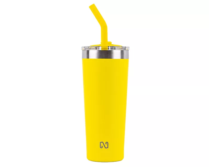 A2779.07 TERMO DOBLE PARED ACERO INOXIDABLE 22 OZ. NAYAD TROUPER A2779 AMARILLO AMARILLO