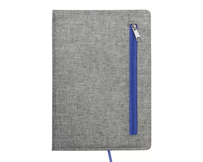 A2922.09 LIBRETA CON CIERRE ZIPPER A2922 AZUL AZUL