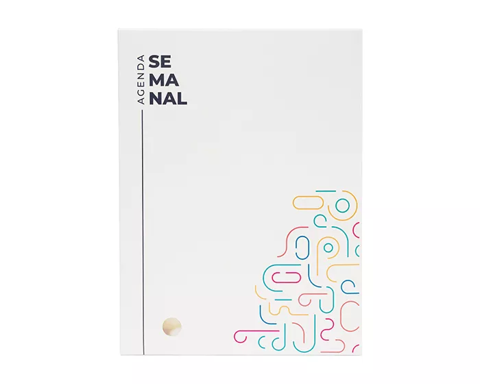 A2957.01 CAJA PARA AGENDA SEMANAL NOVACAJA S A2957 BLANCO BLANCO