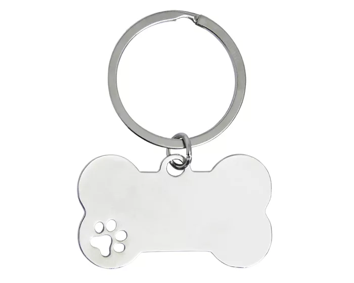 A2962.17 LLAVERO EN FORMA DE HUESO GOOFY A2962 PLATA PLATA