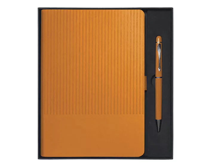 A3018.03 SET DE LIBRETA CON BOLIGRAFO NERUDA A3018 NARANJA NARANJA