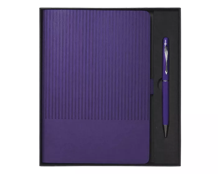 A3018.29 SET DE LIBRETA CON BOLIGRAFO NERUDA A3018 MORADO MORADO