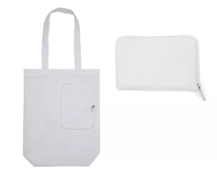 A3041.01 BOLSA MULTIFUNCIONAL PLEGABLE CON CIERRE SHARON A3041 BLANCO BLANCO