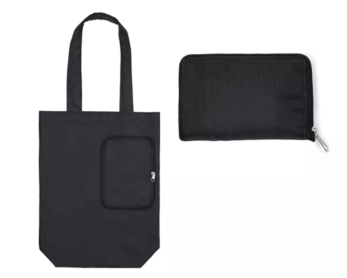 A3041.02 BOLSA MULTIFUNCIONAL PLEGABLE CON CIERRE SHARON A3041 NEGRO NEGRO