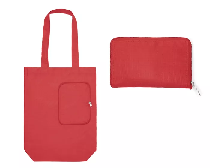 A3041.04 BOLSA MULTIFUNCIONAL PLEGABLE CON CIERRE SHARON A3041 ROJO ROJO