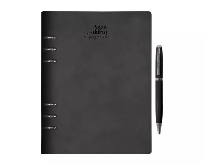 A3045.02 AGENDARIO ORGANIZADOR CON ARILLOS HILTON A3045 NEGRO NEGRO