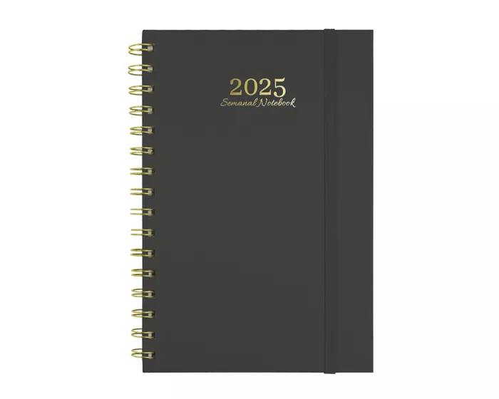 ANB2025.02 AGENDA SEMANAL NOTEBOOK ANB2025 NEGRO NEGRO