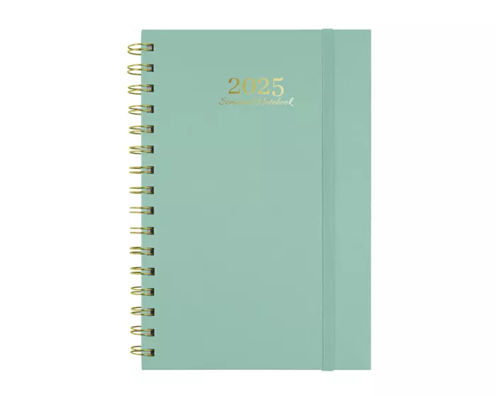 ANB2025.41 AGENDA SEMANAL NOTEBOOK ANB2025 TURQUESA TURQUESA