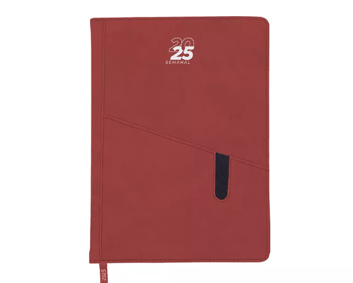 ASP2025.04 AGENDA SEMANAL PREMIUM 2025 ASP2025 ROJO ROJO