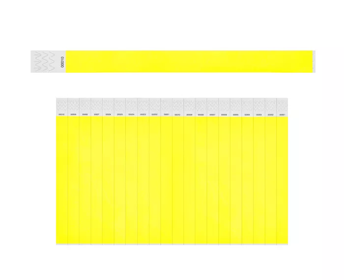 BI5709.13 BRAZALETE TYVEK BI5709 (PLANILLA 20 PZAS) AMARILLO AMARILLO