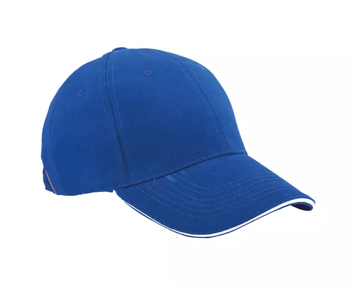 A020059 GORRA LISA SANDWICH GL6101 AZUL AZUL