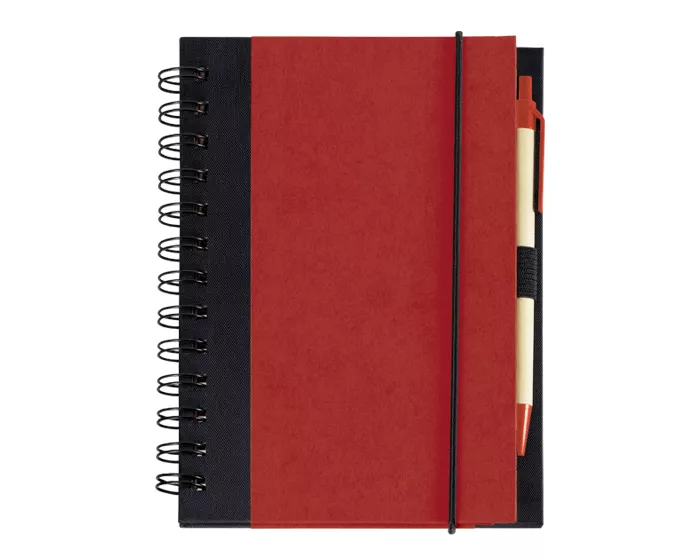 A120010 LIBRETA ECOLOGICA C/BOLIGRAFO ISIS LIB2043 ROJO ROJO