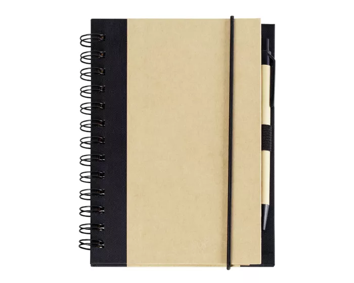 A120120 LIBRETA ECOLOGICA C/BOLIGRAFO ISIS LIB2043 BEIGE BEIGE