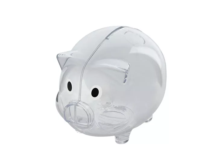 A100108 ALCANCIA PIG MNY4333 TRANSPARENTE TRANSPARENTE