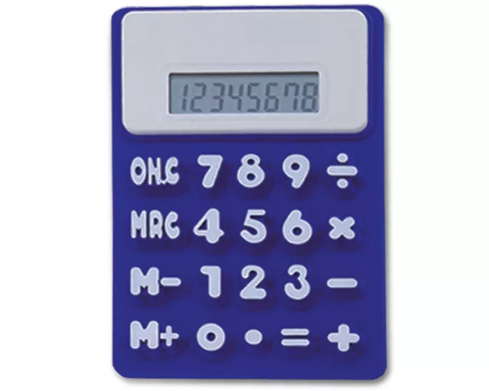 A130020 CALCULADORA SILICON RC04 AZUL AZUL