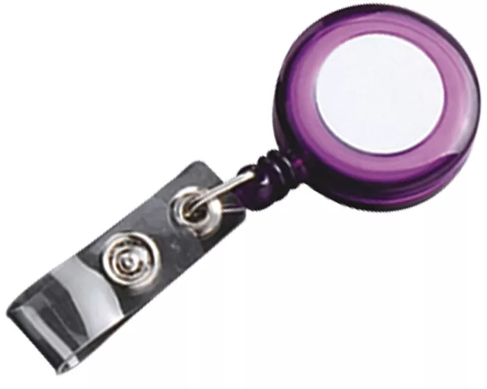 A120049 PORTA GAFETE YOYO SLK05 TRANSLUCIDO MORADO MORADO