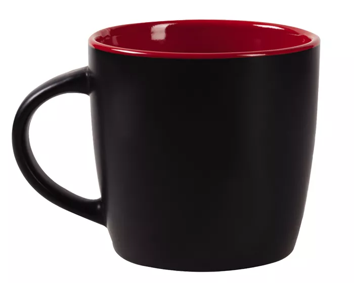 A160100 TAZA BICOLOR MATE 11 OZ LUCIANA TL099 ROJO ROJO