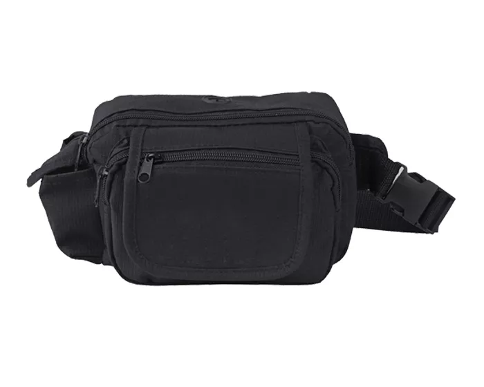 A020223 CANGURERA AJUSTABLE C/BOLSA LATERAL ABEO TXC4591 NEGRO NEGRO