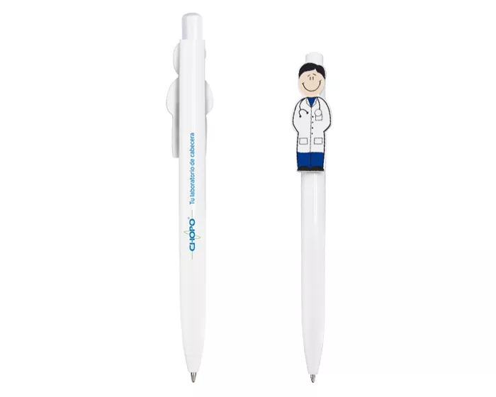 A2160.01 BOLIGRAFO PLASTICO DR. PEN A2160 BLANCO BLANCO