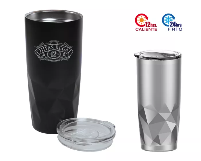 A2473.17 VASO TÉRMICO DOBLE PARED ACERO INOX.  ENZO A2473 PLATA PLATA