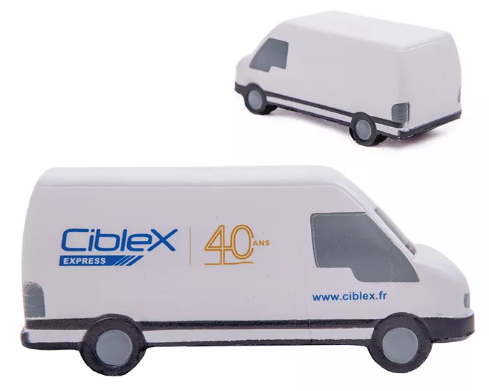 A2629.01 FIGURA ANTIESTRÉS CAMIONETA KENYA A2629 BLANCO BLANCO