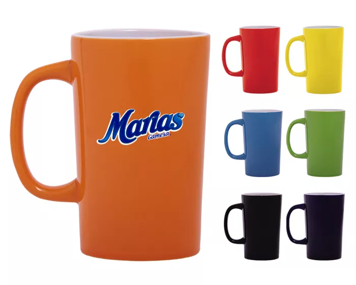 A2713.10 TAZA CÓNICA BICOLOR 15 OZ LATTE A2713 AZUL CLARO AZUL CLARO