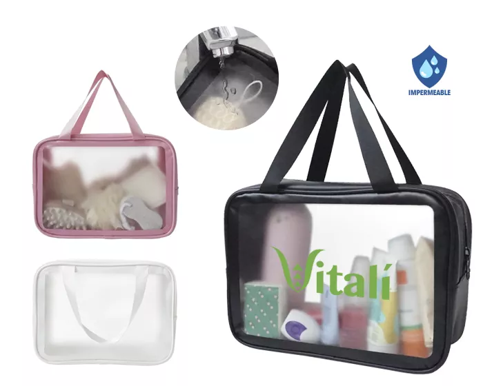 A2909.01 BOLSA IMPERMEABLE PARA ACCESORIOS CON ASAS PATY A2909 BLANCO BLANCO