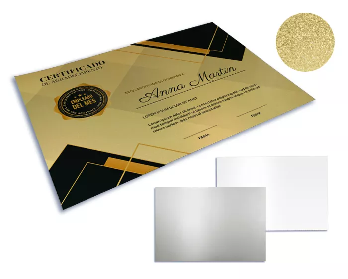 A2972.17 LÁMINA DE ALUMINIO 40*60 BRILLANTE DE SUBLIMACIÓN GLOSSY A2972 PLATA PLATA