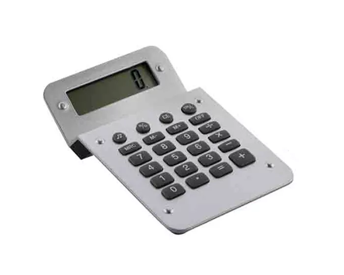 A130036 CALCULADORA DIGITAL BRECIA CCD2576 PLATA PLATA