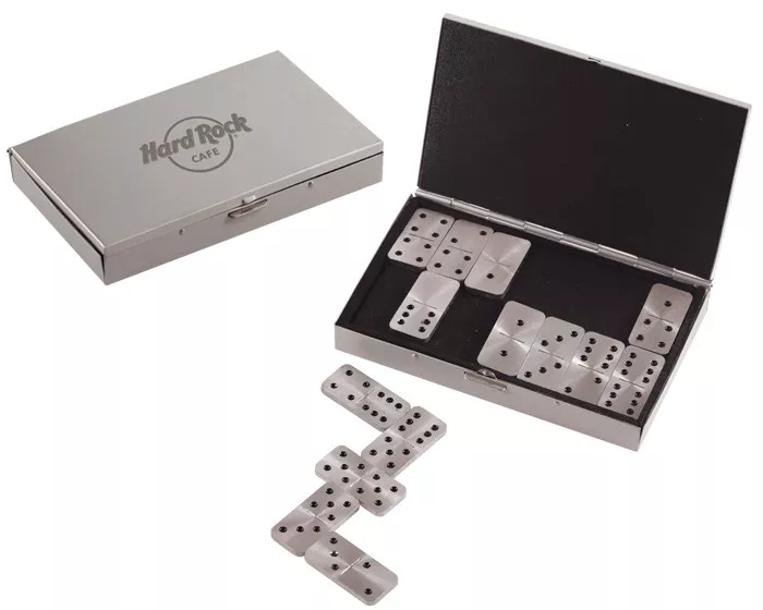 A110072 ESTUCHE DE MINI DOMINO DIAMAND EN3365 PLATA PLATA