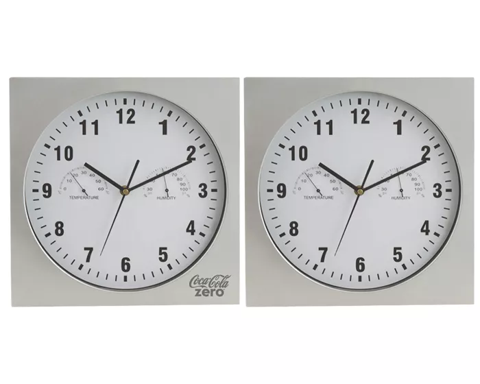 A030010 RELOJ D/PARED PLATEA RJP009-1 PLATEADO PLATA