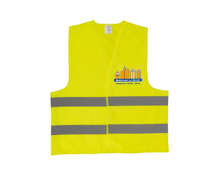 A020301 CHALECO REFLEJANTE P/SEGURIDAD ZURICH SEG4308 AMARILLO AMARILLO