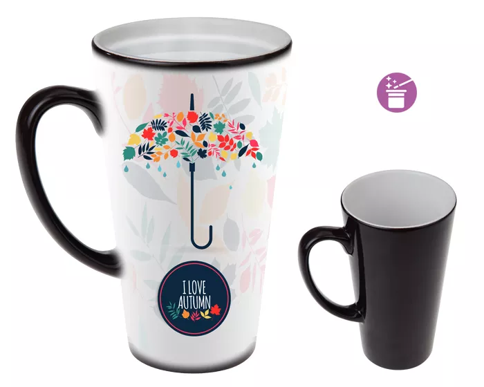 A160012 TAZA MAGICA CONICA DE SULIMACIÓN 14 OZ GIPSY SUB101 NEGRO NEGRO