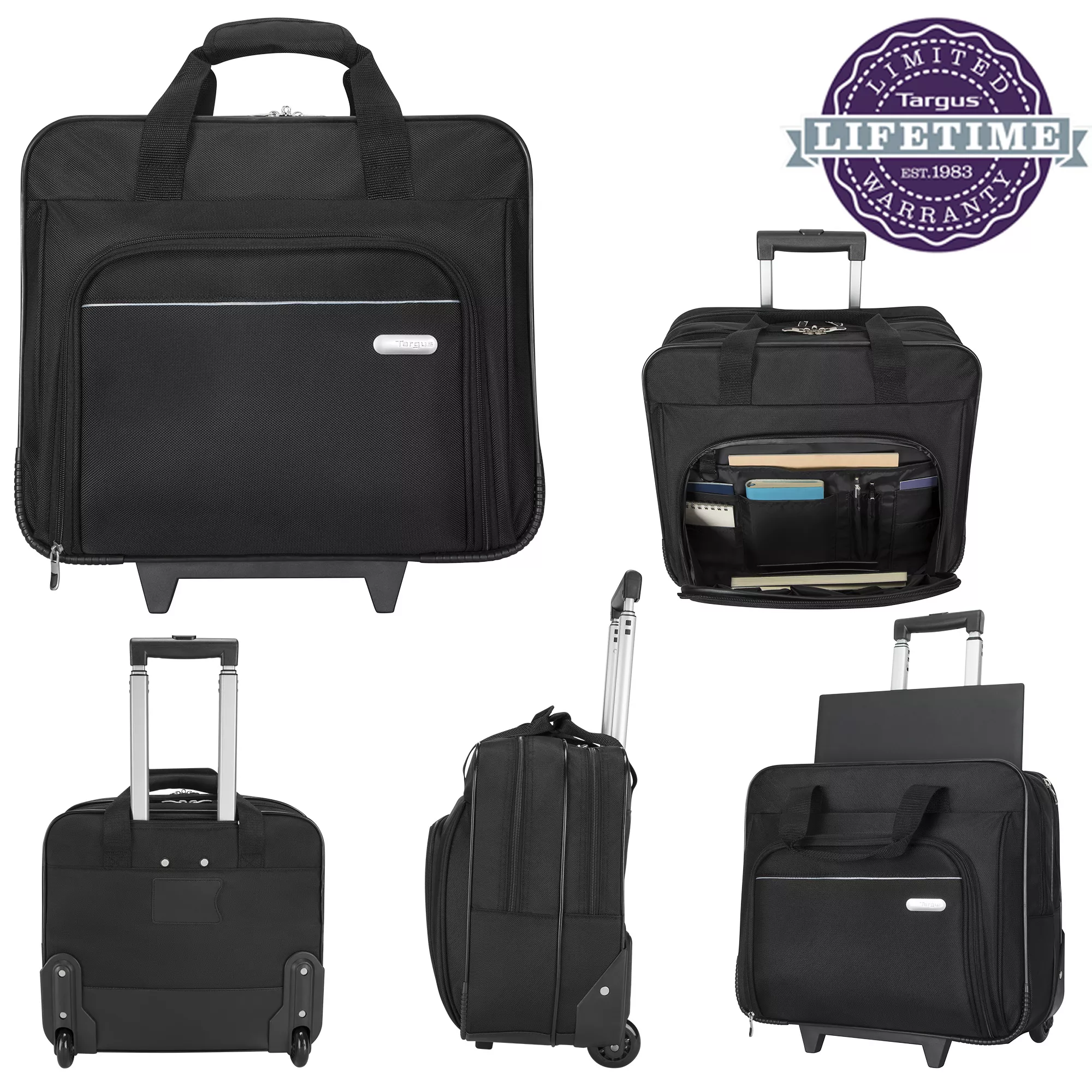 BL 195-NEGRO ROLLING LAPTOP CASE negro