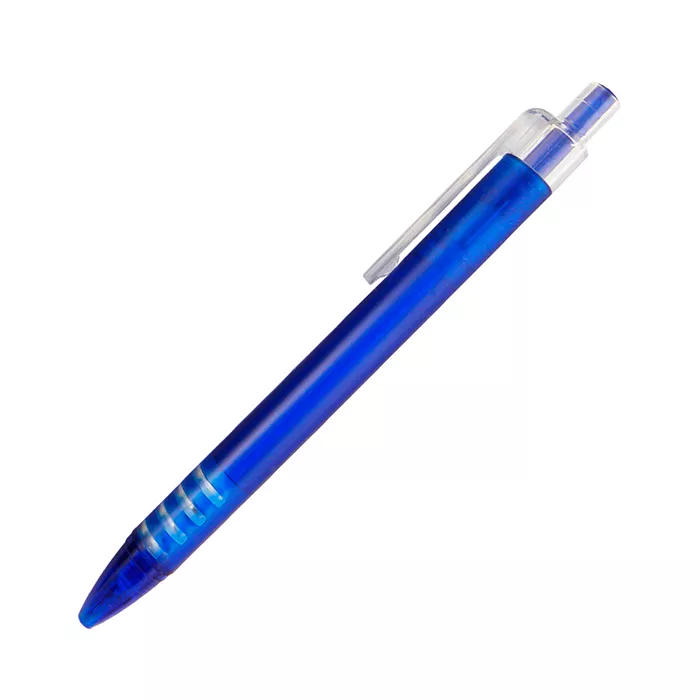 BL-038A Bolígrafo de plástico Evia. AZUL