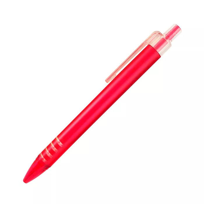 BL-038R Bolígrafo de plástico Evia. ROJO