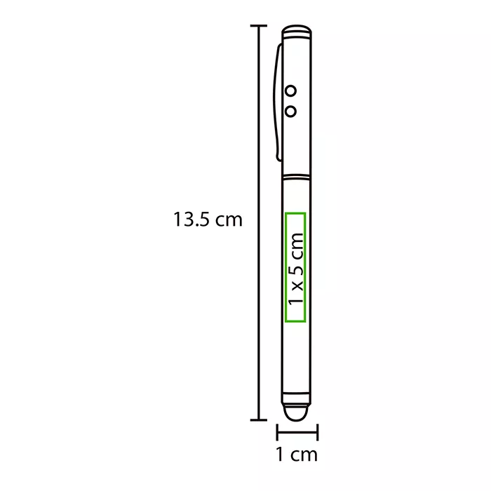 BL-083R Bolígrafo metálico multifunciones Lister. ROJO