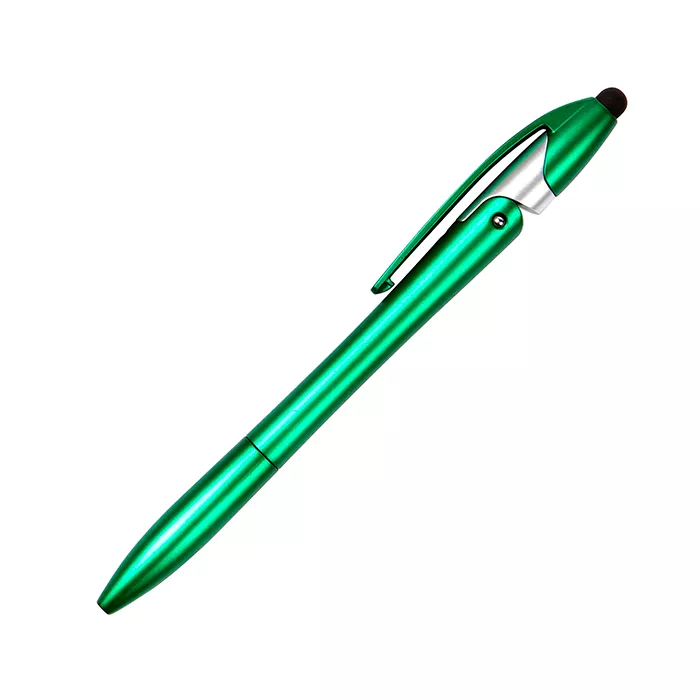 BL-088V Bolígrafo de plástico Kazán. VERDE