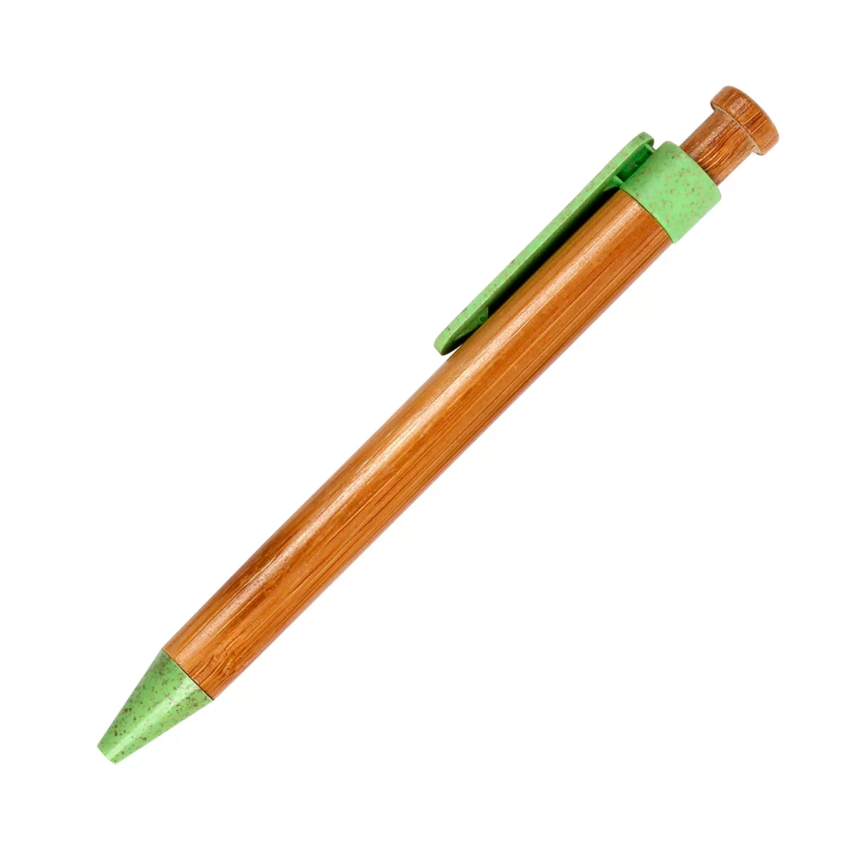 BL-111V Bolígrafo de bambú Jena. VERDE