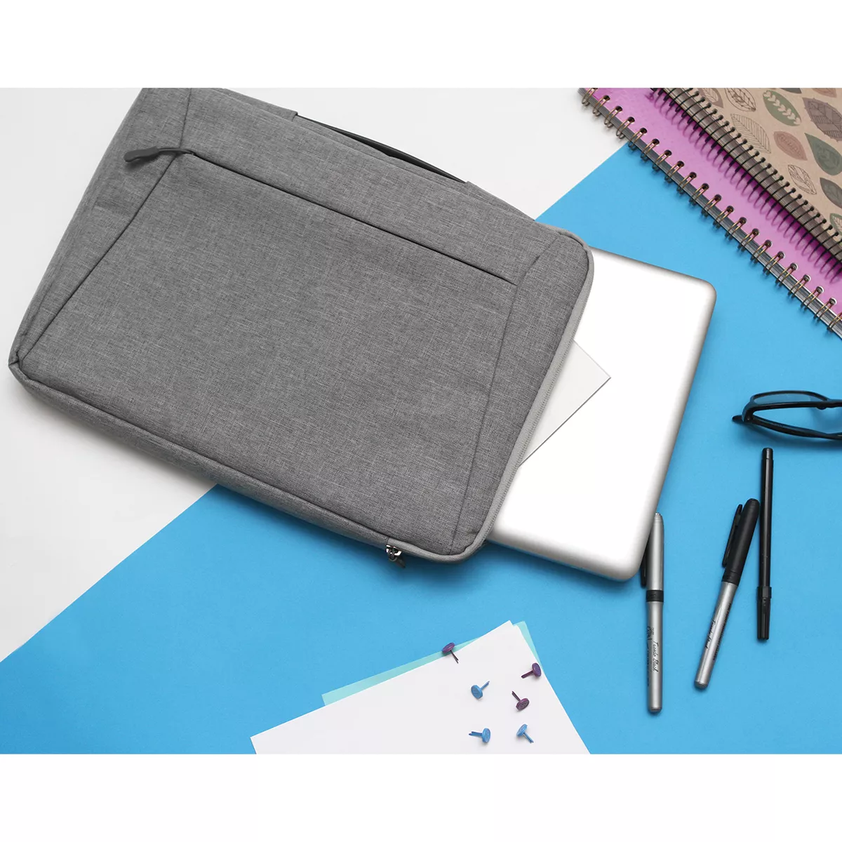 EX-075G Porta laptop Leggiuno. GRIS