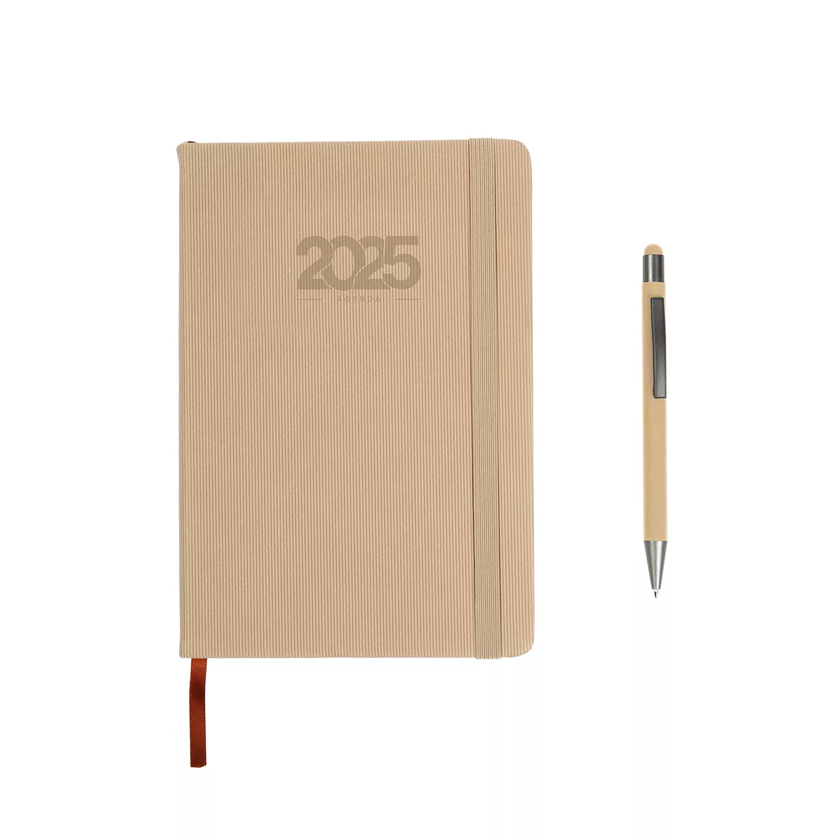 EX-080BE Agenda Diaria Giordano. BEIGE