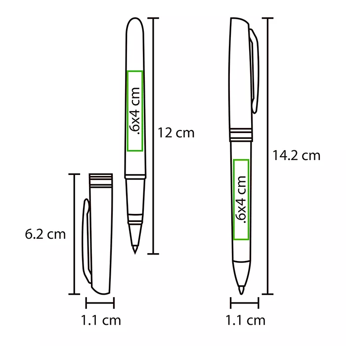 ST-014 Set de bolígrafos Atalaia. NEGRO